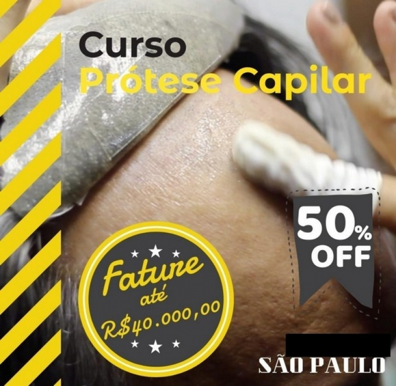 prótese capilar feminina para cabelos ralos em Santos